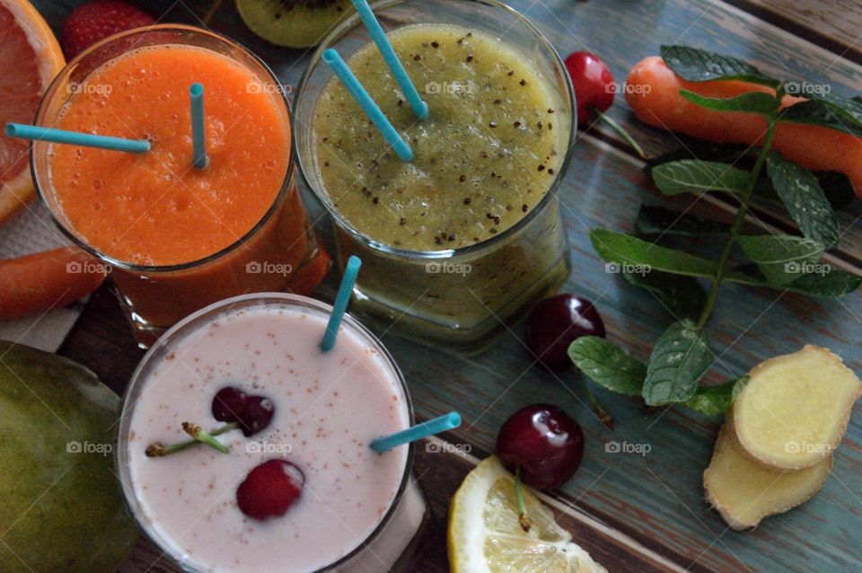 some smoothies