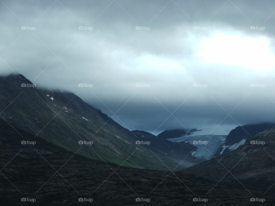 Misty Alaskan Mountains