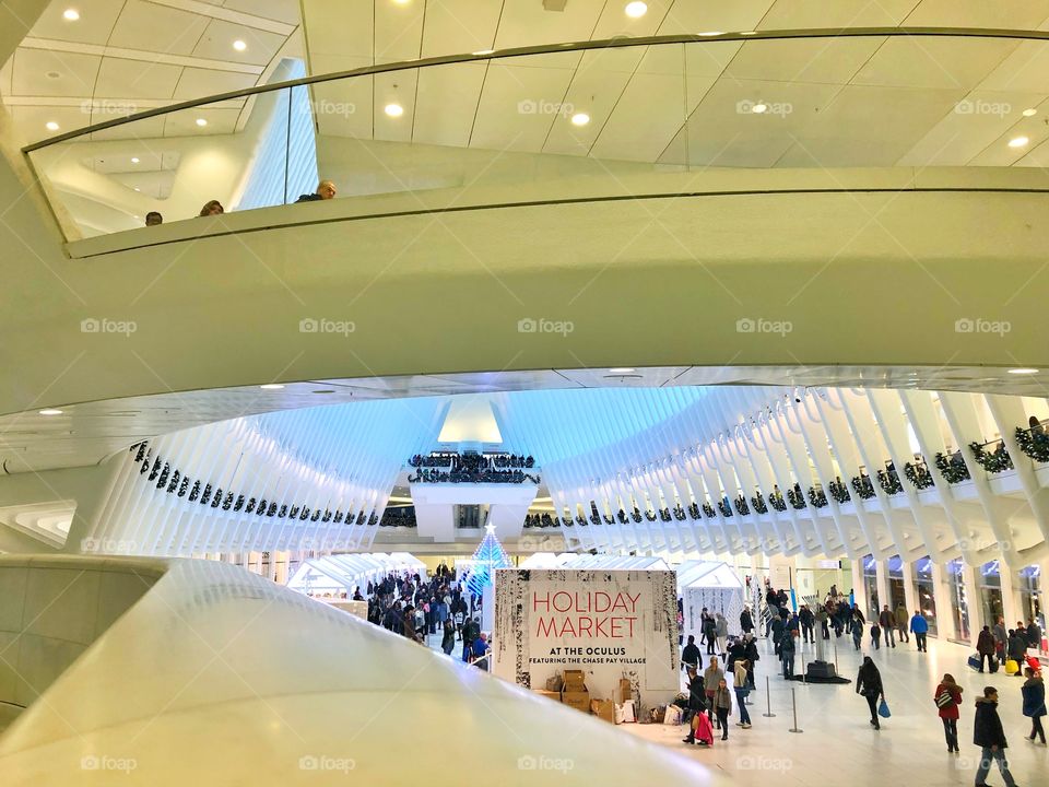 Holiday market at the Oculus