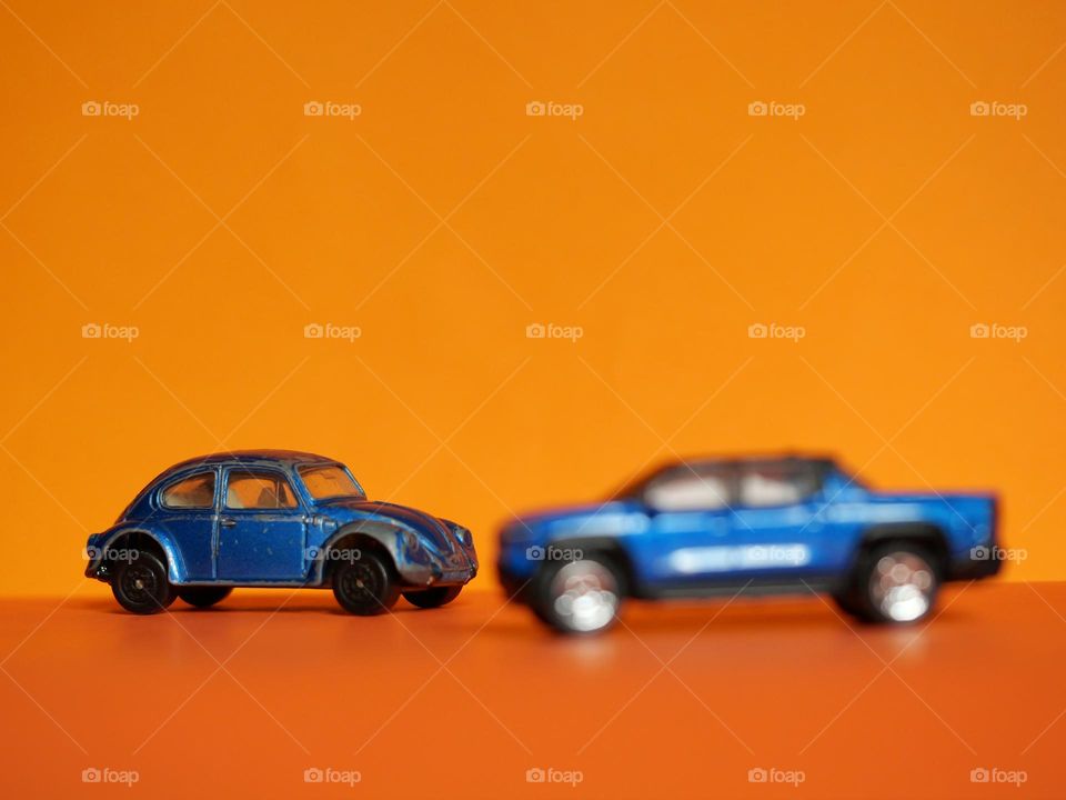 Blue matchbox cars