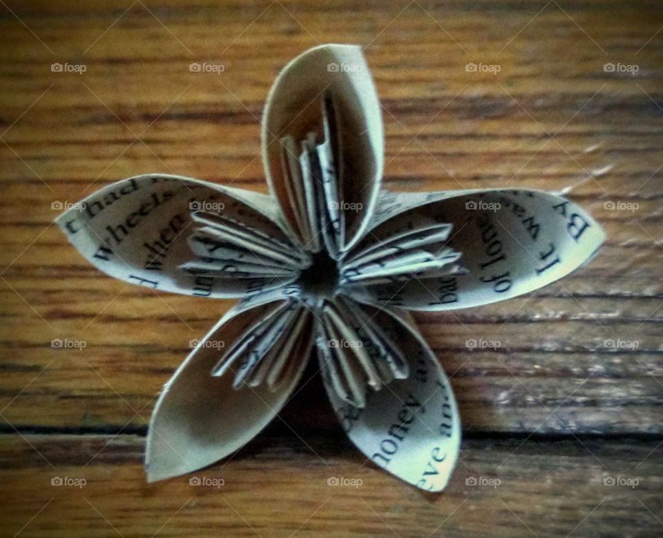 Paper Flowers, Repurposing Old Books