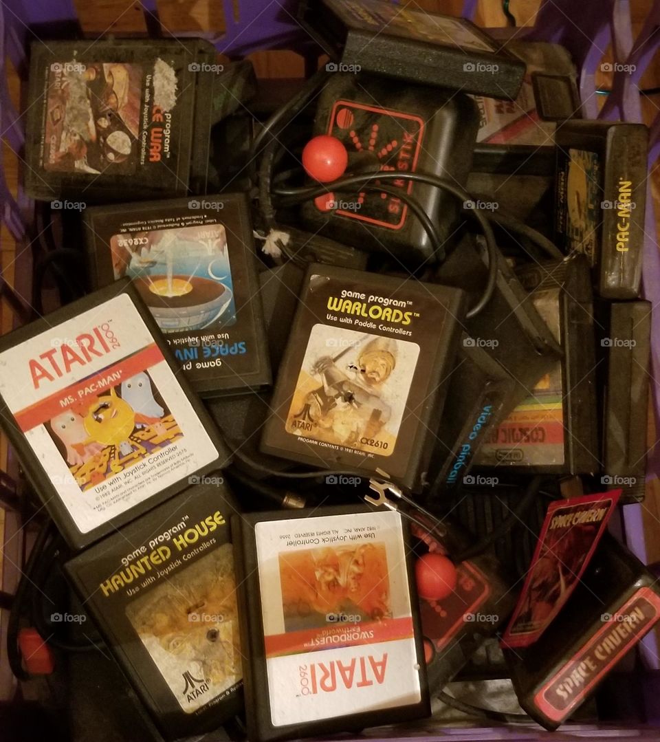 Vintage Atari Video Games