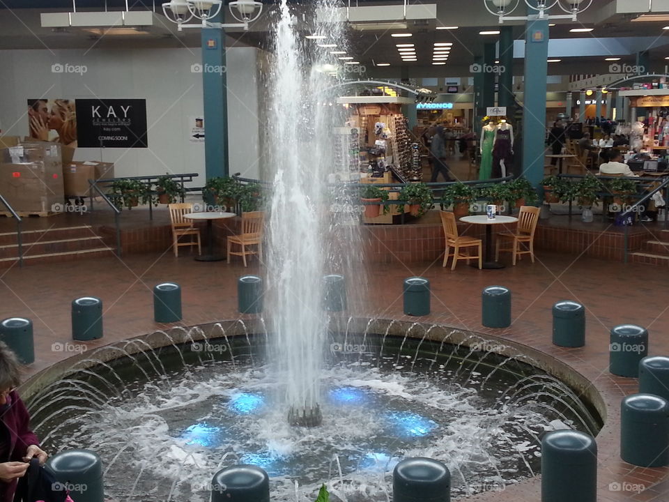 fountain at the mall