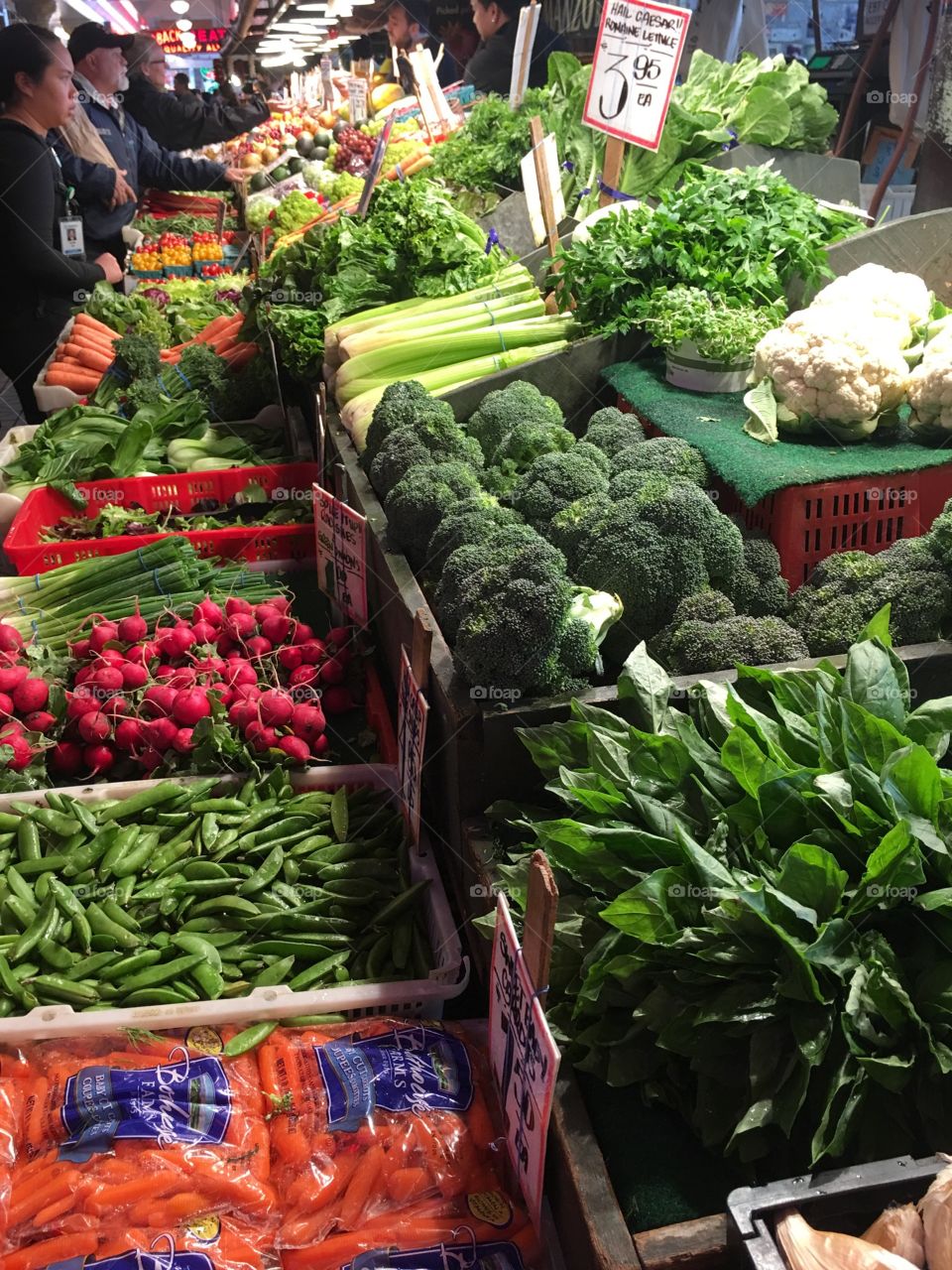 Pike place market vegetables
