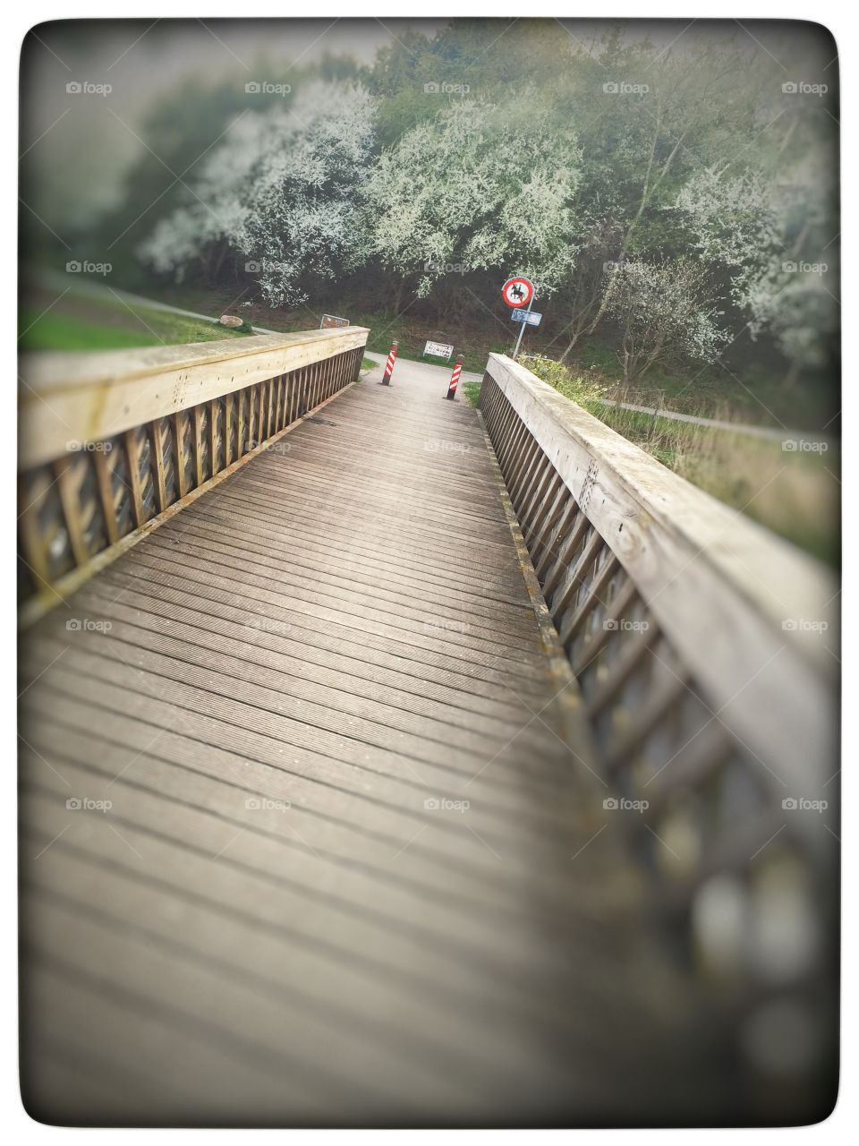 Broen over åen . Bridge somwhere In Denmark 