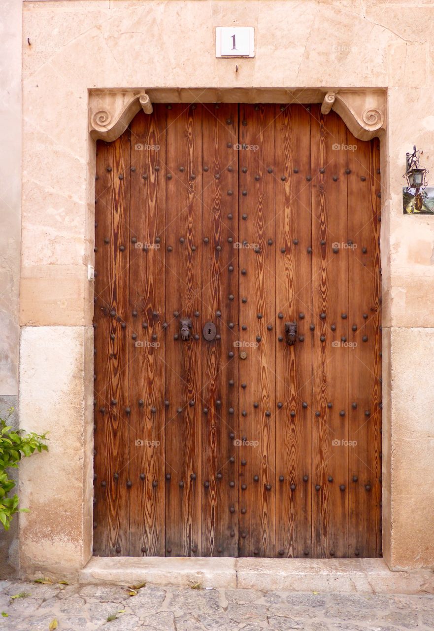 old wooden door