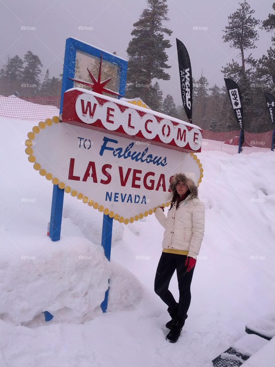 Winter in Las Vegas ski resort