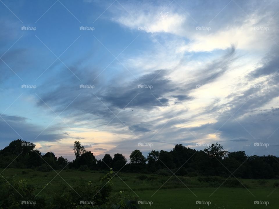 Evening sky