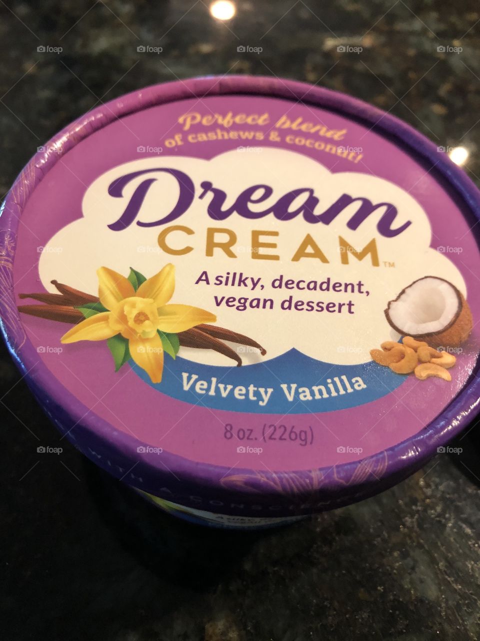 Dream Cream Dessert, vegan, vanilla, spread