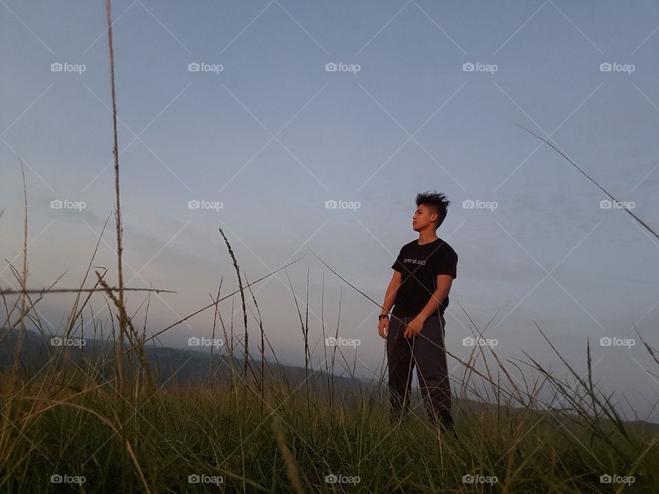When my girlfriend took stolen photos of me in Mt. Naupa in Naga City Cebu, Philippines.