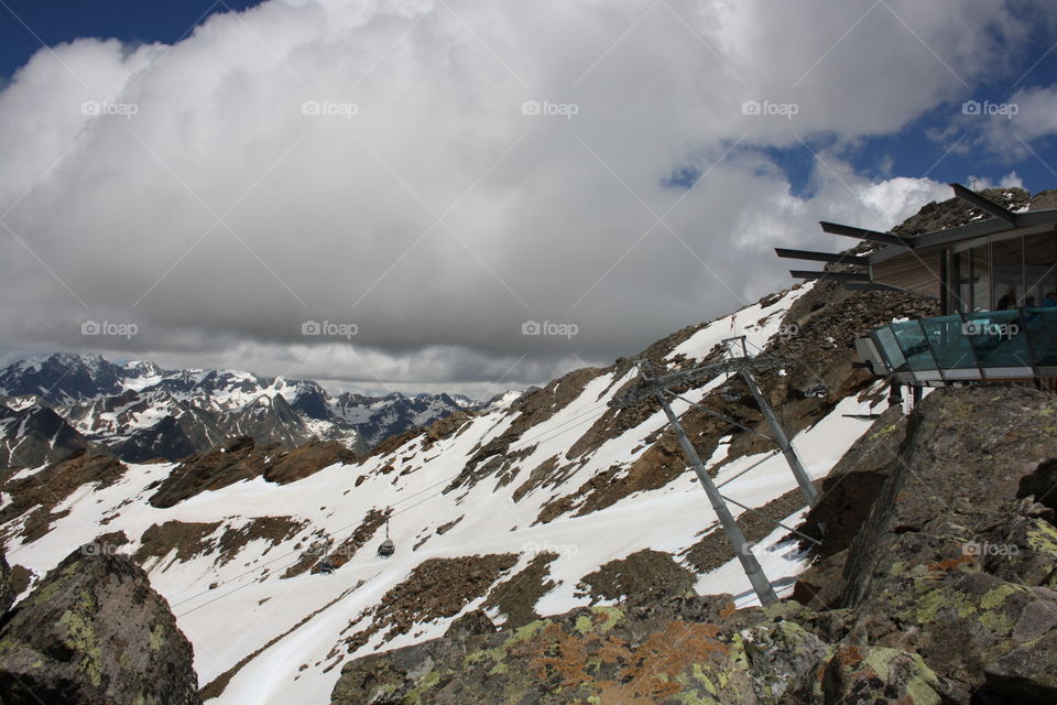 Winter mountain landscapes