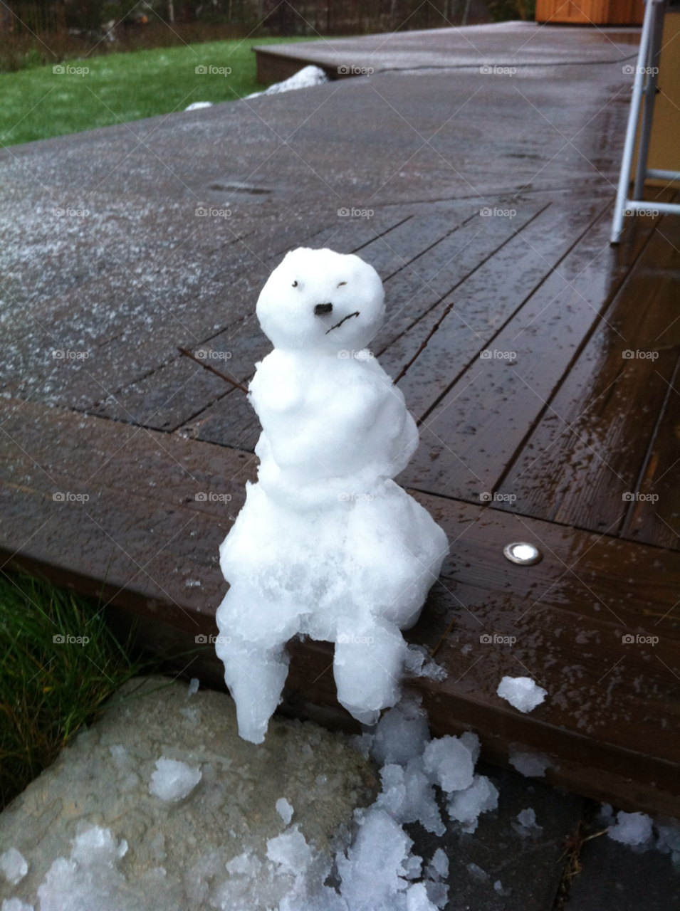 snowman melting snögubbe desperat by MagnusPm