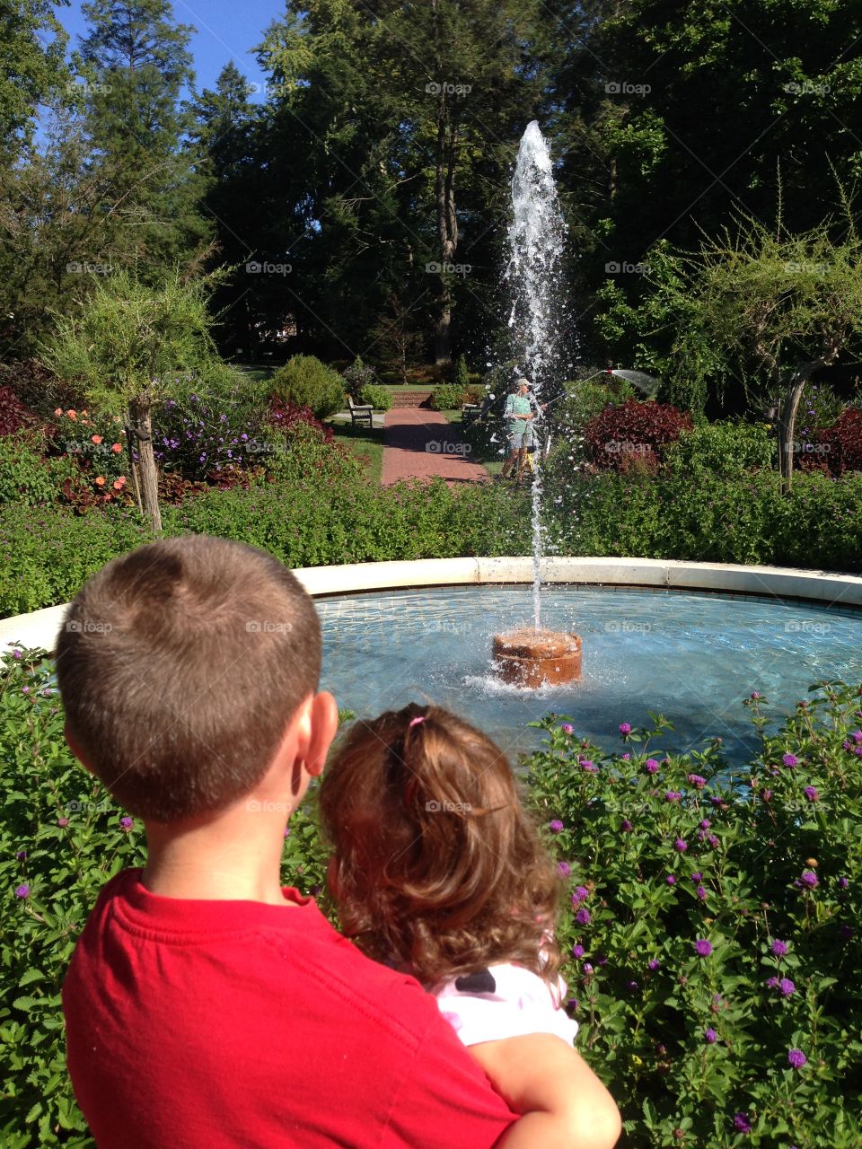 Fountain watching