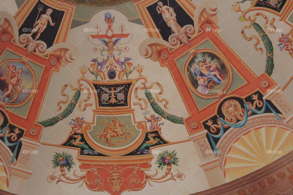 ceiling artwork