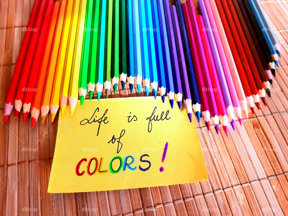 Color love pencils