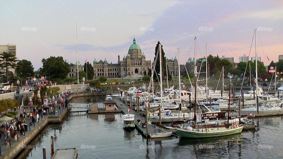Boats docked in Seattle, Washington 