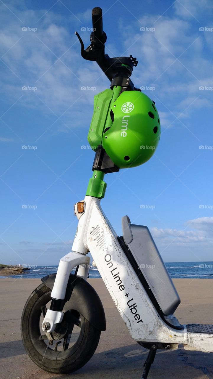 Scooter 🛴 Sea🌊 Blue sky 🩵 Outside 🛴Hire🛴