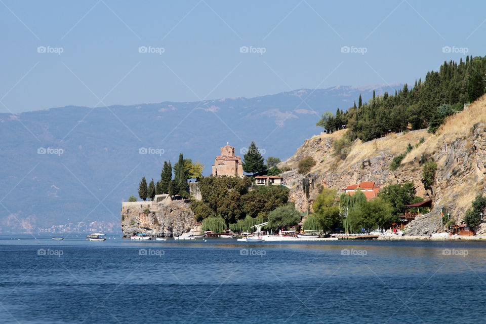 View across Lake Ohrid, Macedonia