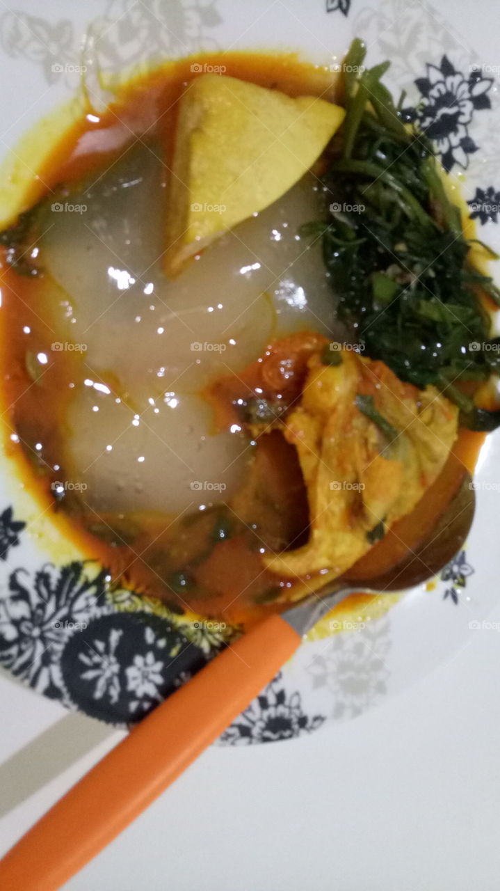 papeda is a traditional indonesian food from papua.