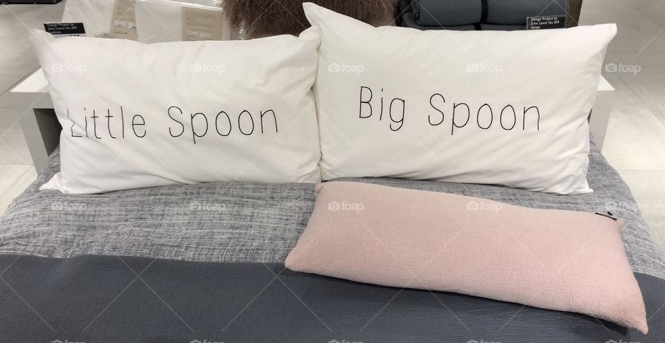 Big Spoon Little Spoon Pillows Bedding Humour