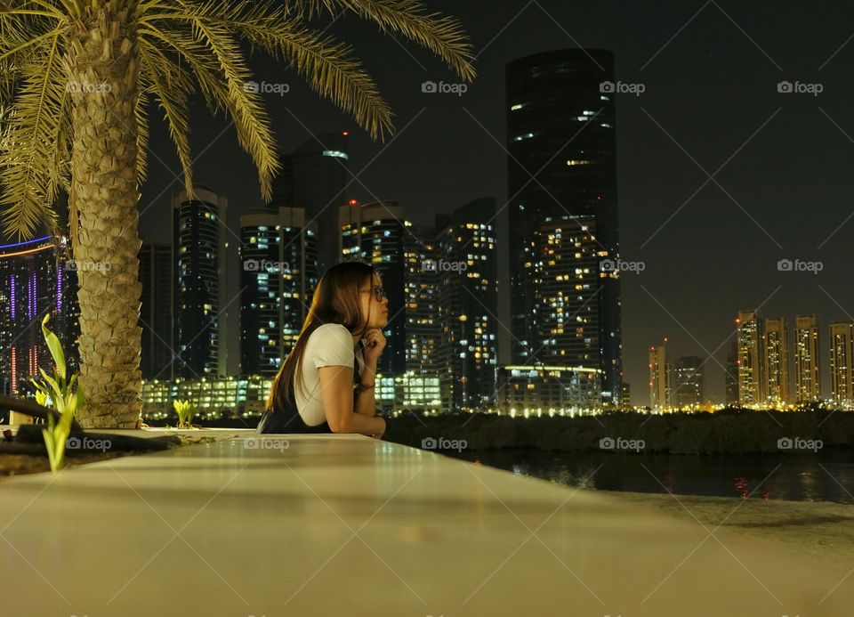 Rest Day evening at the park with the city view.