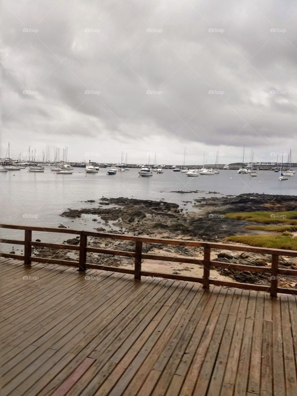 Punta Del Leste and the clowds in the sky.