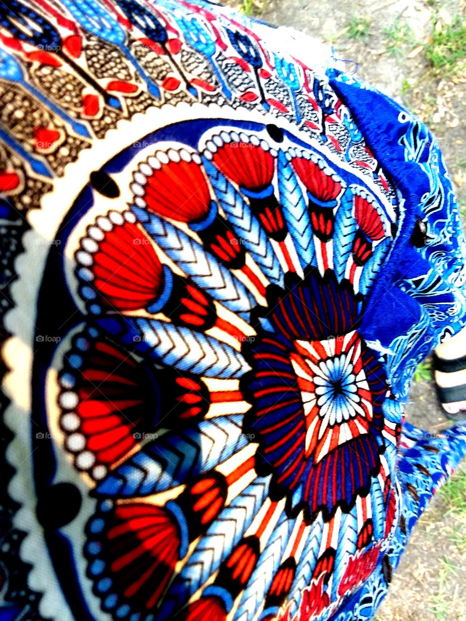 dress fabric blowing in the afternoon breeze...love colors