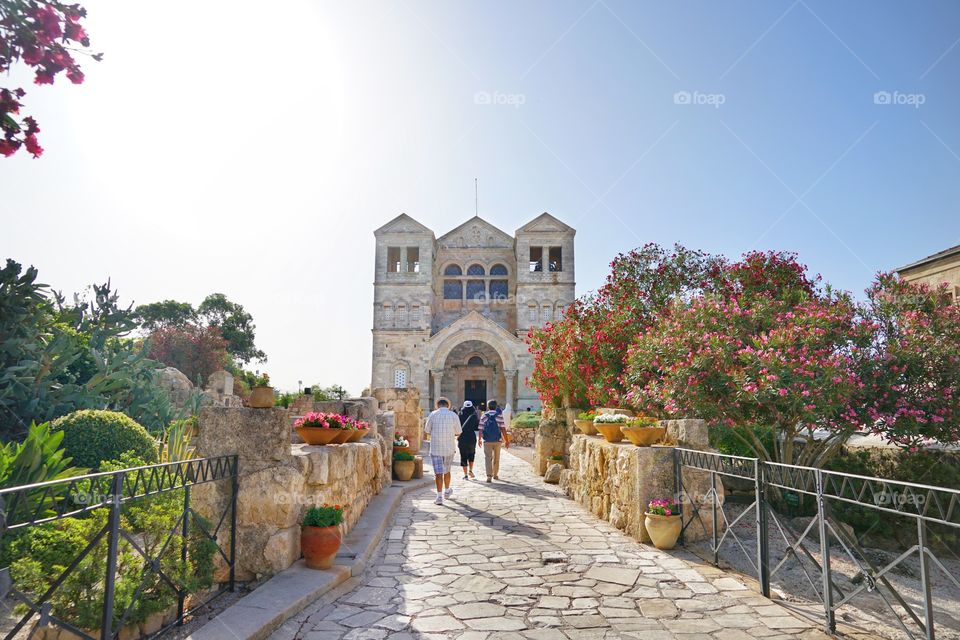 church of transfiguration at Mt Tavor of Israel