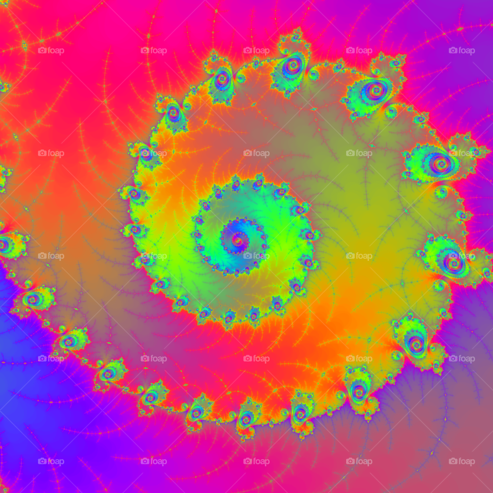 spiral. a fractal spiral