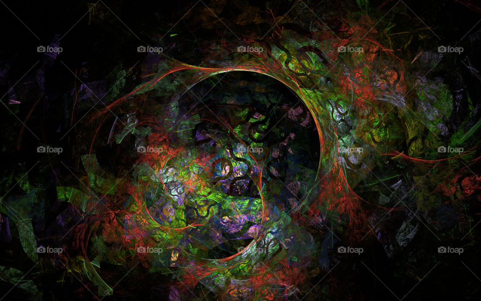 multicolored nebulae