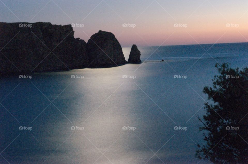 Night shot Lemnos island Greecr