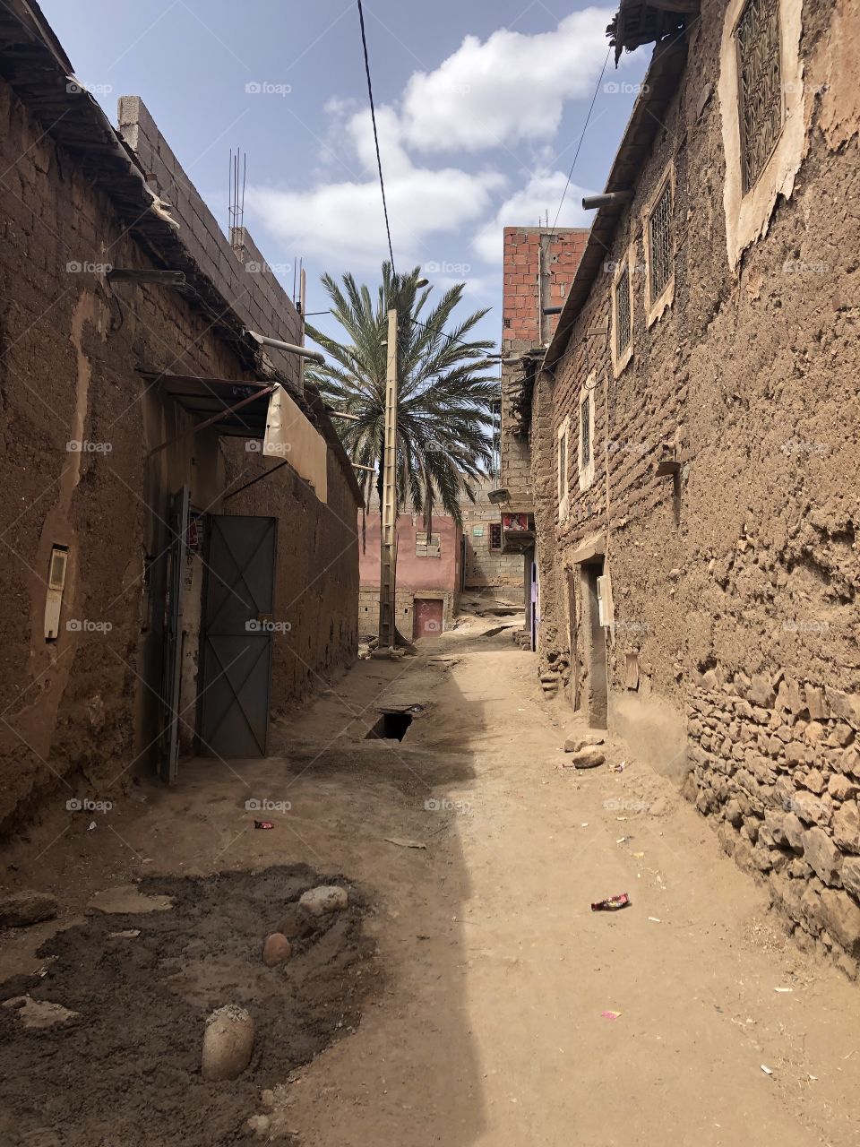 A rural Berber village in the Atlas mountain range, Morocco. The only language spoken here is a traditional African language that’s nothing like Arabic which is spoken throughout the rest of the country and surrounding area. It’s an incredible town.