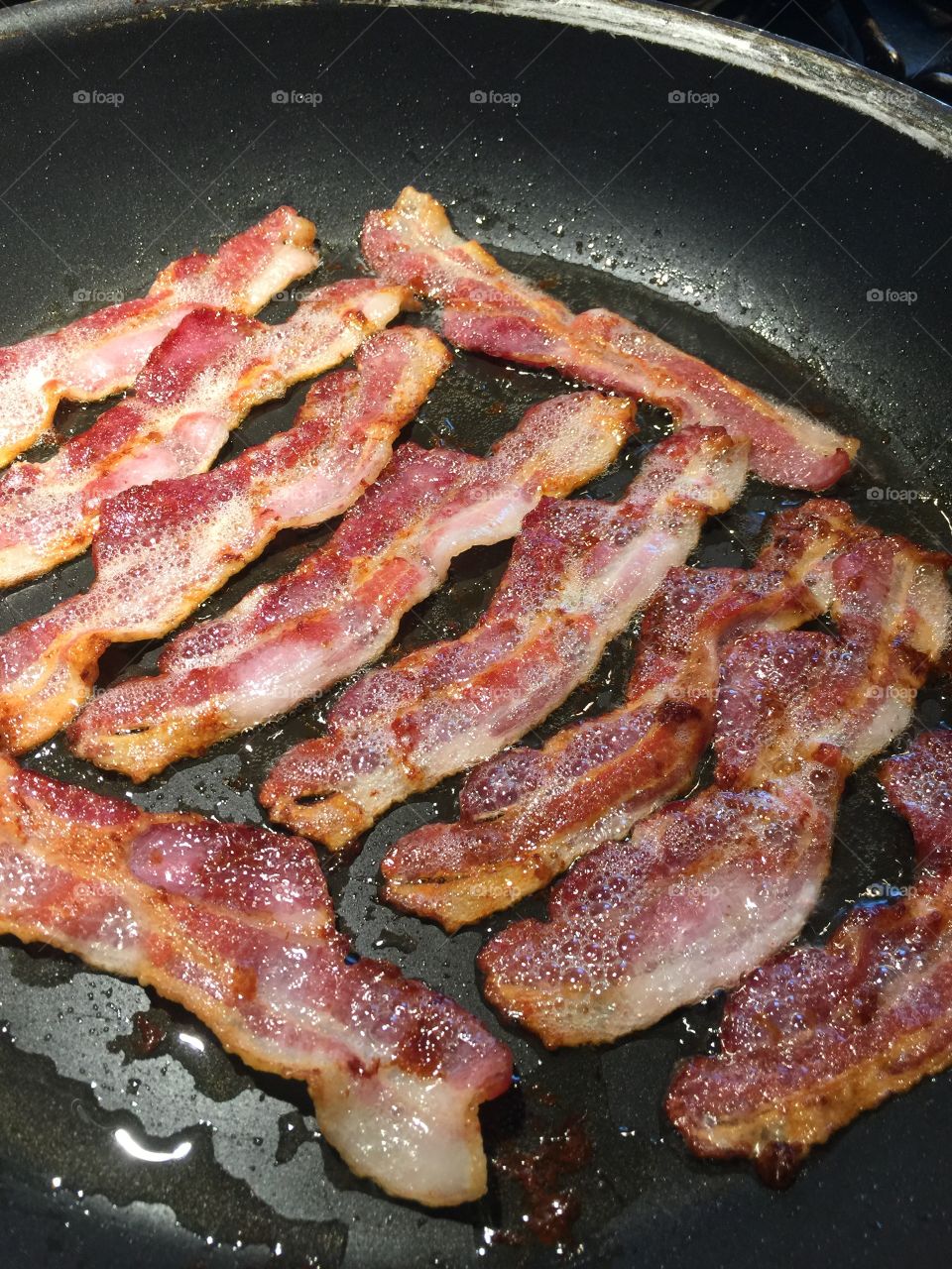 The bacon is almost done!
