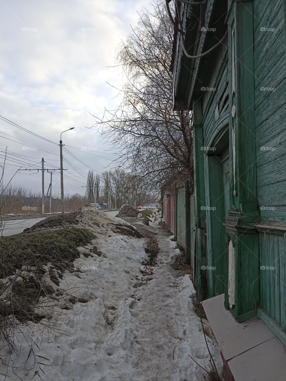 An old house in a Russian city