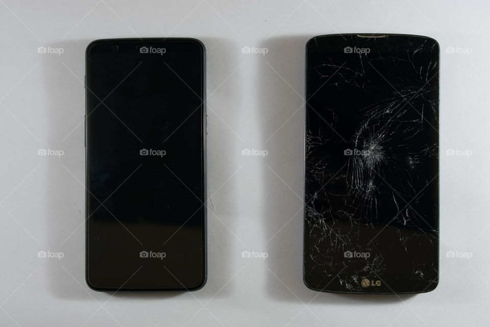 Broken phone and new phone