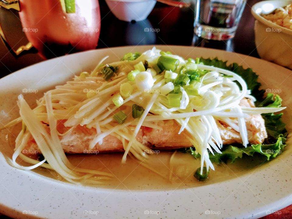 Shredded Mango Salmon Deliciousness