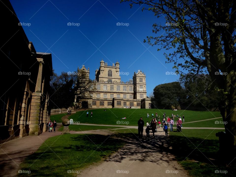 Batman Castle in Nottingham. Wollaton Hall and  Park is a spectacular Elizabethan monsion and park set in the heart of Nottingham