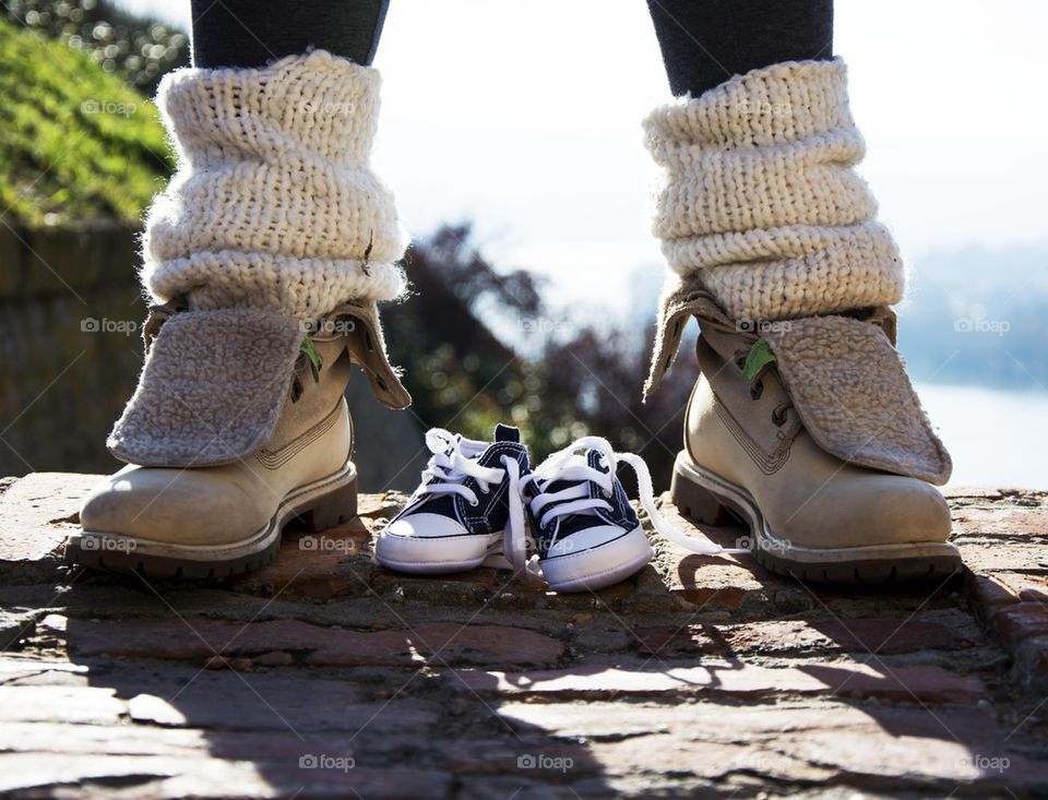 mother and baby shoes