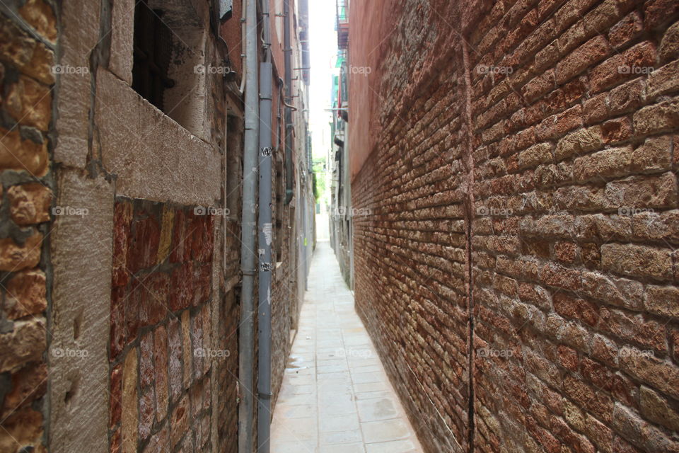 Narrow street in Venice 
