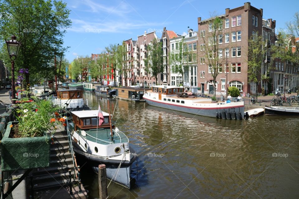 Nice canal in Amsterdam 