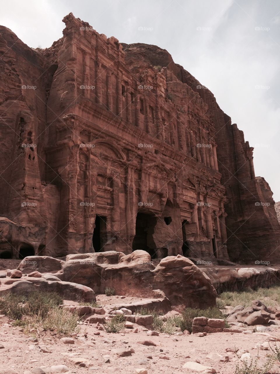 Monastery in Petra - Jordan . Monastery in Petra - Jordan 