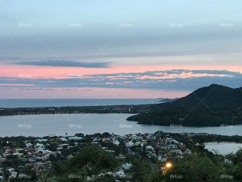 Sunset in Florianópolis 