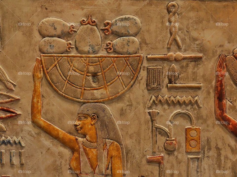 Ancient Egyptian Hieroglyphics. Egyptian Archaeology
