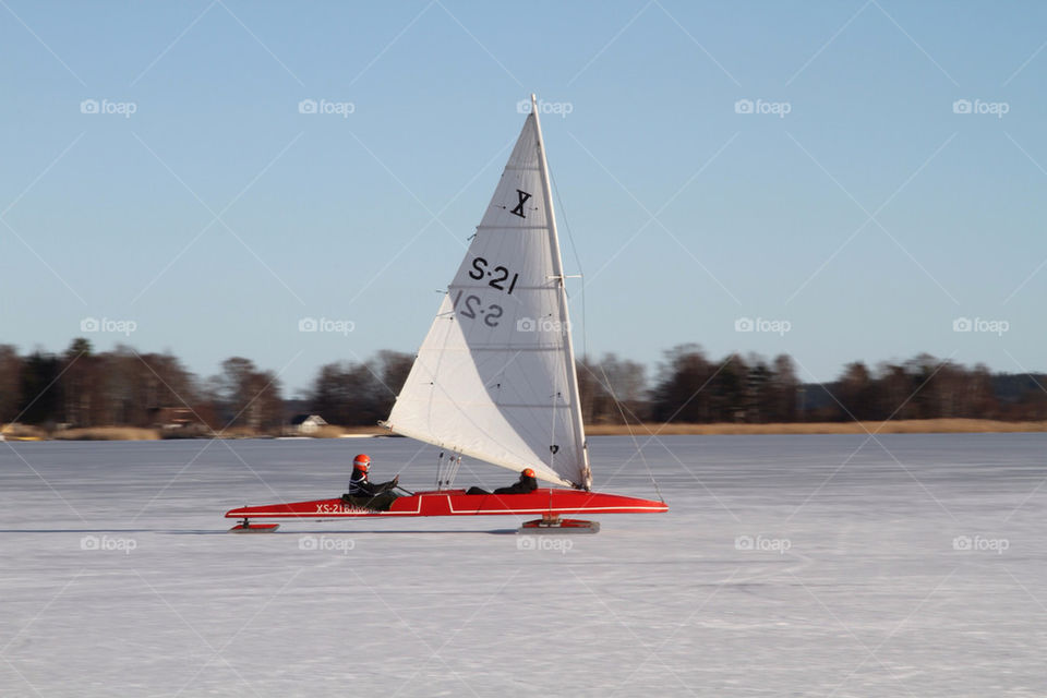 sweden ice speed sail by kallek