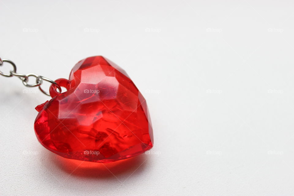 crystal texture red heart