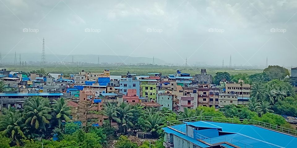# landscape# sky# greenery# city view# cloudy weather#