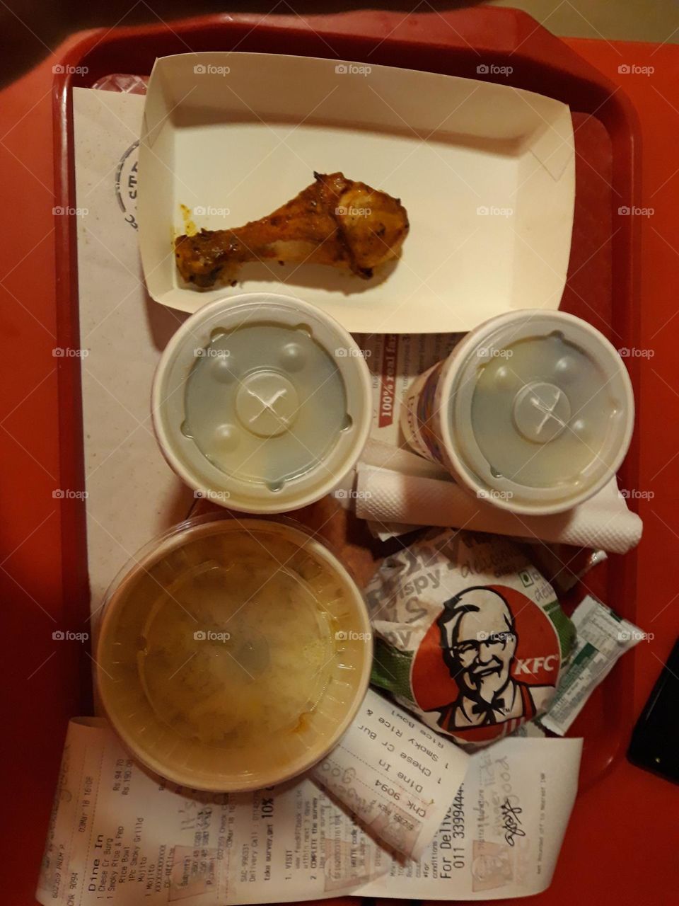 indian kfc food chicken leg and combo