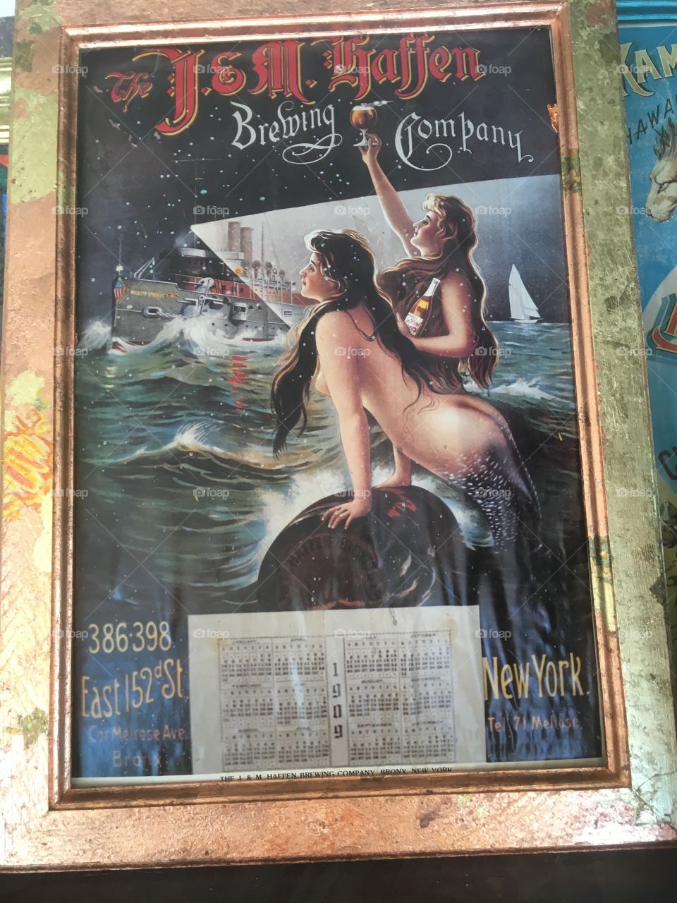 Another picture of some art that will be on display as decoration in the Six-car pub brewery 