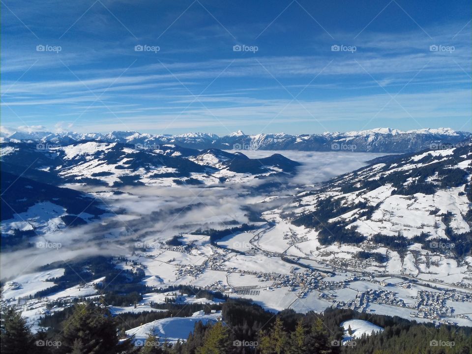 Weitsicht Alpen Tirol
