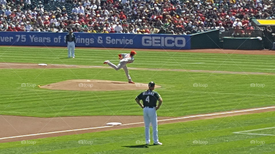 Got to see Otanhi pitch in his 1st MLB start as pitcher for Anaheim Angels.